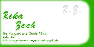 reka zech business card